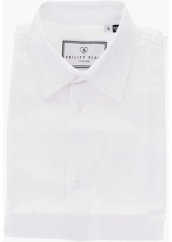 Philipp Plein cotton short sleeve shirt white