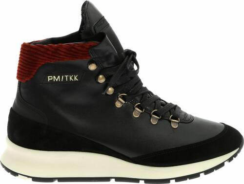 Philippe Model ginn black sneakers with velvet insert black