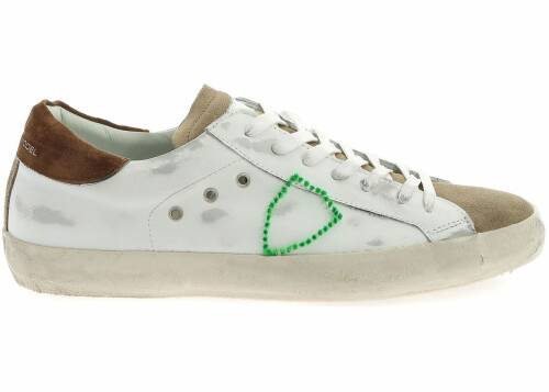 Philippe Model paris sneakers with frayed logo white