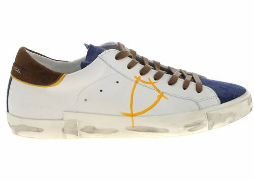 Philippe Model prsx l sneakers in white and brown white