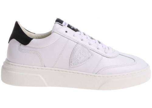 Philippe Model temple l white sneakers with black inserts white