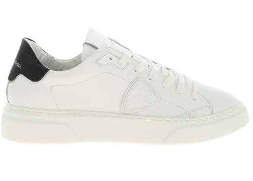 Philippe Model temple sneakers in white and black white