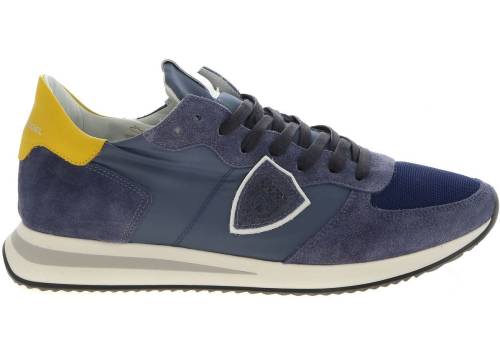 Philippe Model trpx l sneakers in shades of blue blue