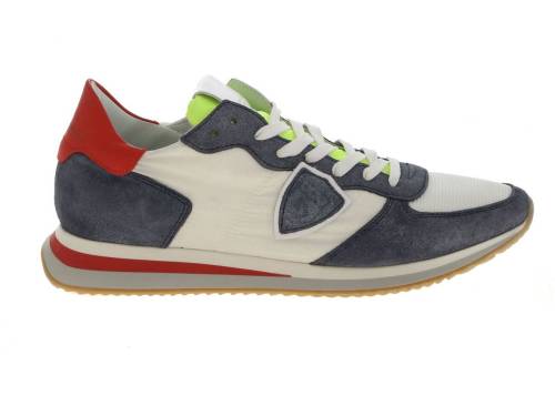 Philippe Model trpx l sneakers in white and blue white