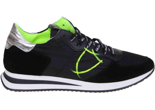 Philippe Model trpx sneakers in black with neon details black