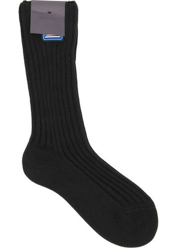 Prada medium socks with logo patch nero