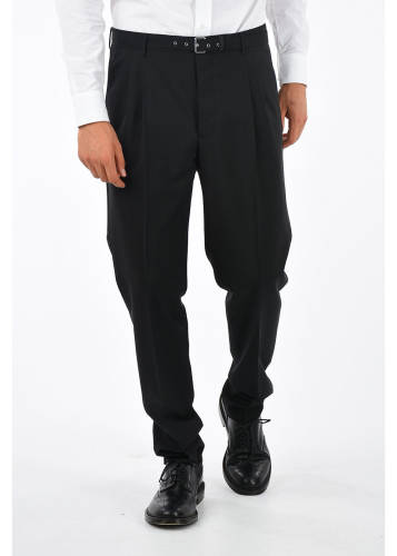 Prada trousers with piping black