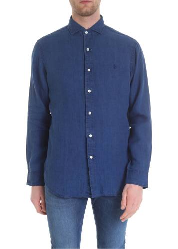 Ralph Lauren blue linen shirt blue