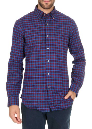 Ralph Lauren checked shirt in blue and red blue