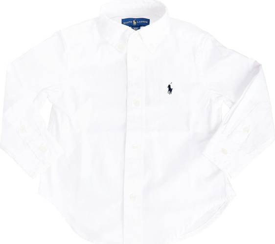 Ralph Lauren round bottom shirt in white white