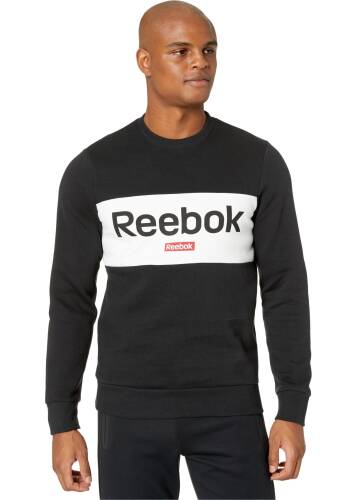 Reebok training essentials big logo crew black