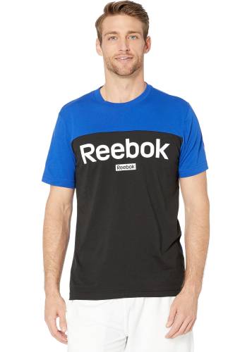 Reebok training essentials big logo short sleeve tee cobalt