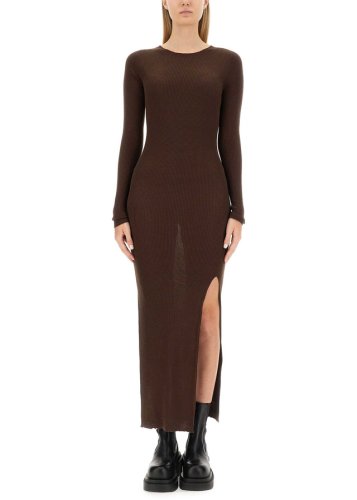 Rick Owens dress with side slits brown