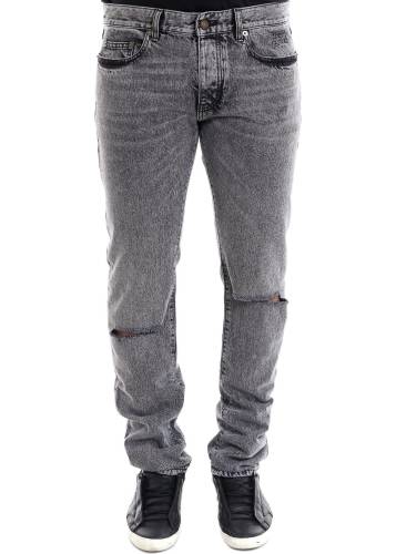 Saint Laurent cotton jeans grey