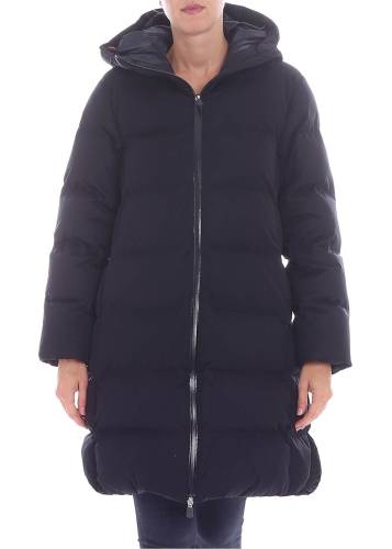 Save The Duck black long puffed jacket black