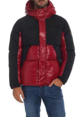 Save The Duck down jacket in red with black details red