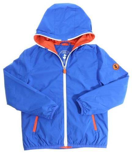 Save The Duck electric blue hooded jacket blue