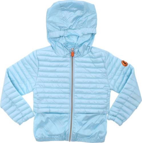 Save The Duck glossy light blue down jacket light blue