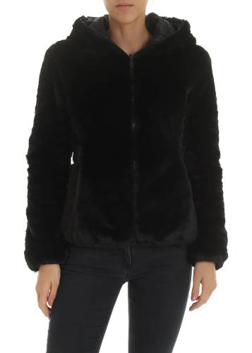 Save The Duck padded eco fur in black black