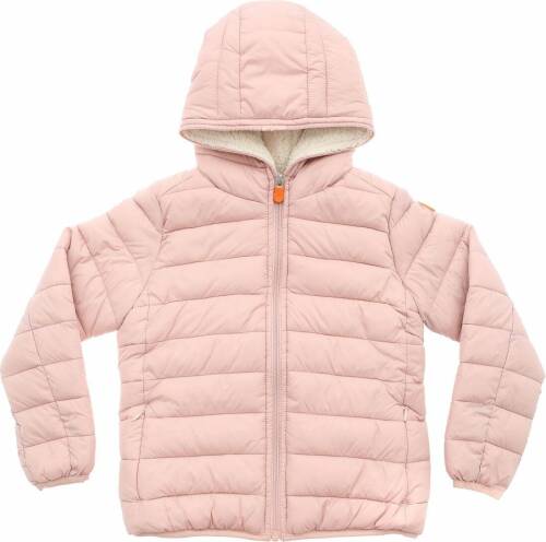 Save The Duck pink down jacket with fleece lining pink