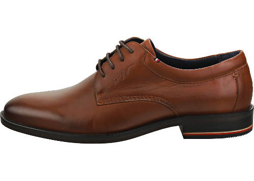 Tommy Hilfiger signature smooth smart shoes in brown brown