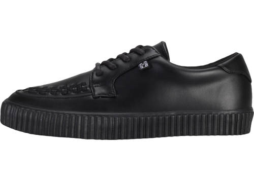 Tuk t.u.k ezc creeper vegan leather unisex shoes in black black black
