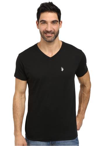 U.s. Polo Assn. v-neck short sleeve t-shirt black
