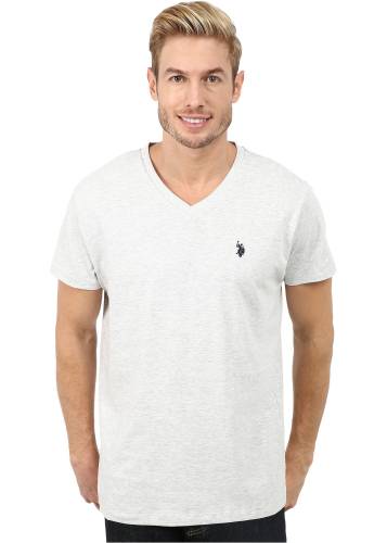 U.s. Polo Assn. v-neck short sleeve t-shirt light heather gray