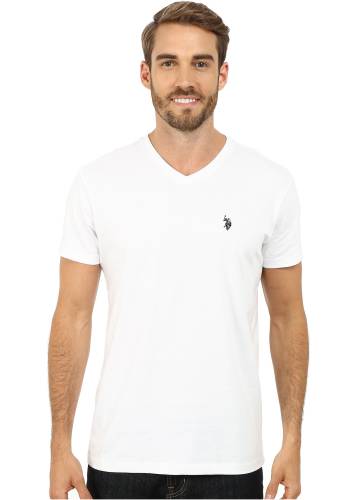 U.s. Polo Assn. v-neck short sleeve t-shirt white