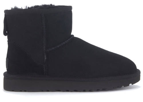 Ugg classic ii mini ankle boots in black suede black