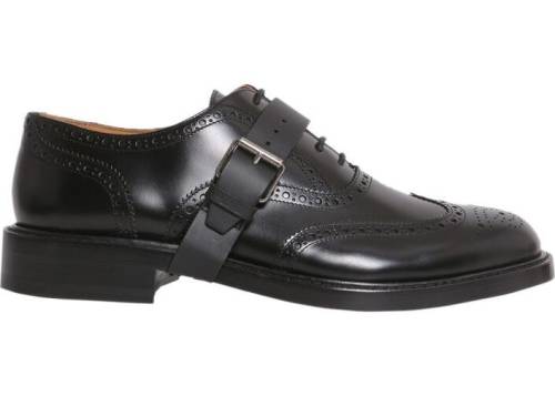 Valentino Garavani leather monk strap shoes black