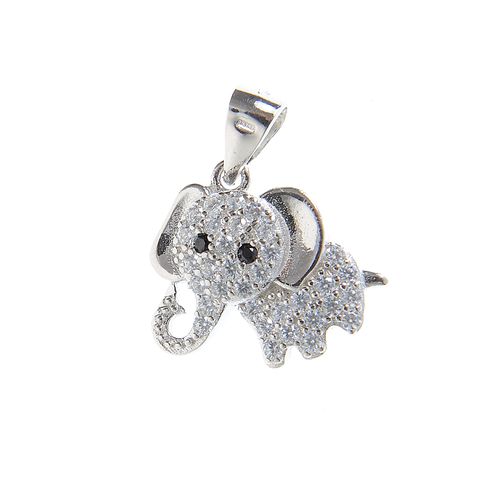 Pandantiv argint, elefant simpatic