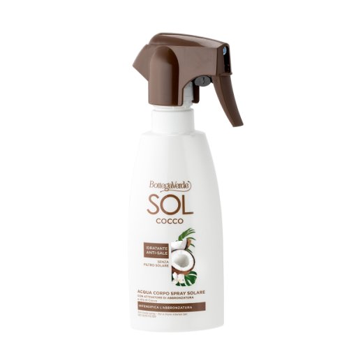 Spray pentru intensificarea bronzului cu ulei de nuca de cocos