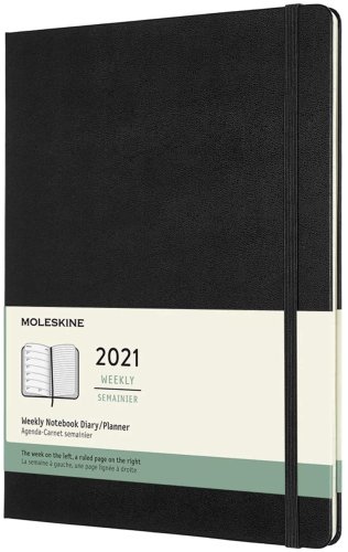 Cadmium Orange 18M Pocket Moleskine 2020-21 Weekly Planner Hard Cover 3.5 x 5.5 