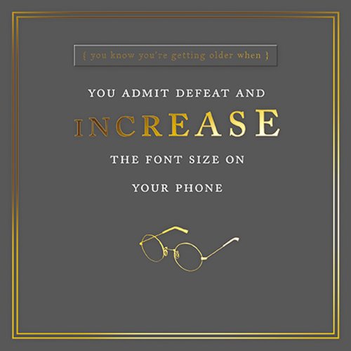 Felicitare - increase the font size | great british card company