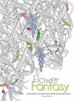 Flowers fantasy - anti-stress coloring book | 
