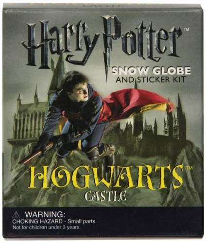 Harry potter hogwarts castle snow globe and sticker kit | running press