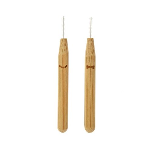 Set 8 periute - his and her - bamboo interdental brush | kikkerland