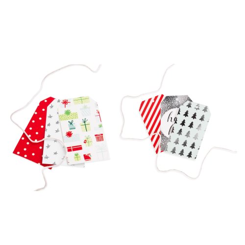 Set etichete pentru cadouri - festive paper tags (doua modele) | kaemingk