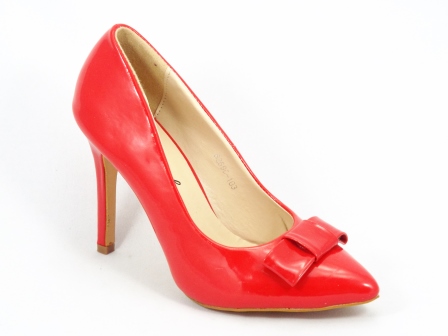 Crystal C-103 Red Pat-26-62-43 Pantofi dama rosii stiletto toc 10 cm cryss