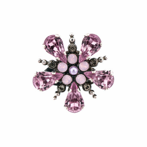 Roxannes - Mariana Jewellery Brosa smashing pink placata cu argint 925 - 2405-3211sp