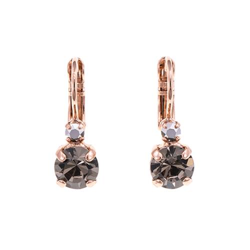 Roxannes - Mariana Jewellery Cercei black diamond placati cu aur 24k - 1035/1-747rg6