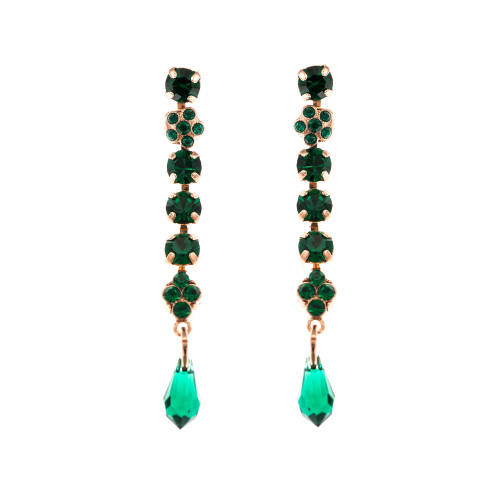 Roxannes - Mariana Jewellery Cercei emerald placati cu aur 24k - 1408-205205rg2