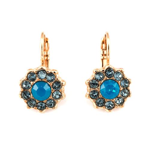 Roxannes - Mariana Jewellery Cercei mediterranean blue placati cu aur 24k - 1157-1316rg6