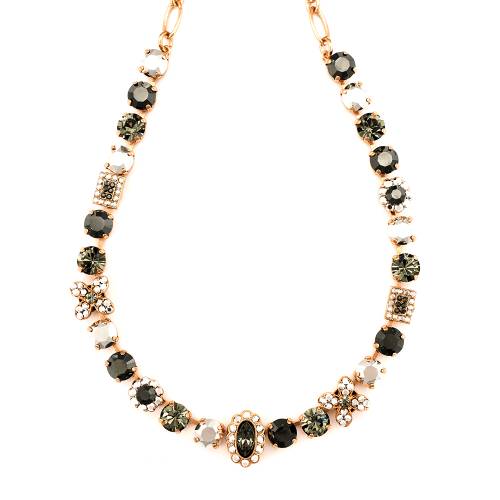 Roxannes - Mariana Jewellery Colier black diamond placat cu aur 24k - 3068-747rg