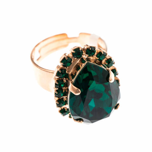 Roxannes - Mariana Jewellery Inel emerald placat cu aur 24k - 7098-205205rg
