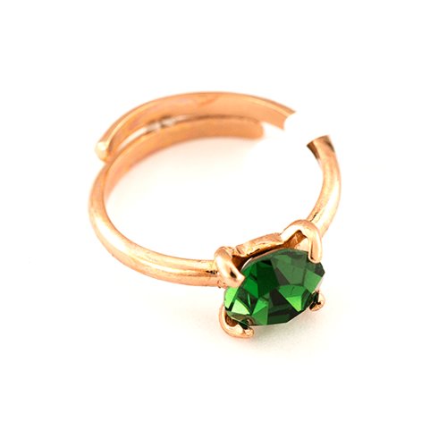 Roxannes - Mariana Jewellery Inel emerald placat cu aur 24k - 7606-205rg