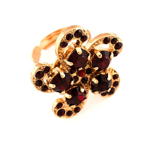 Roxannes - Mariana Jewellery Inel poppy placat cu aur 24k - 7036-208208rg