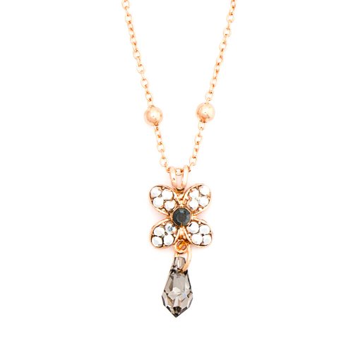 Roxannes - Mariana Jewellery Pandantiv cu lant black diamond placat cu aur 24k - 5241-747rg