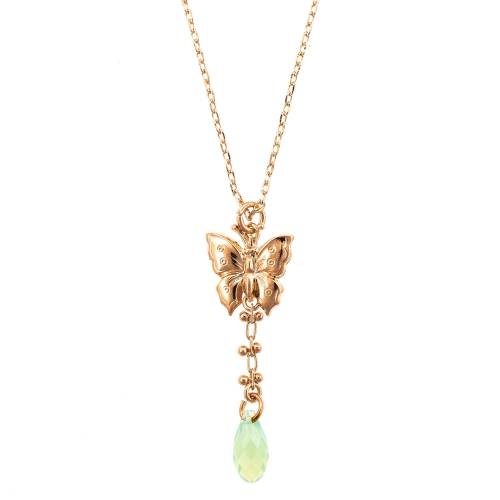 Roxannes - Mariana Jewellery Pandantiv cu lant fern placat cu aur 24k - 5622/1-294rg